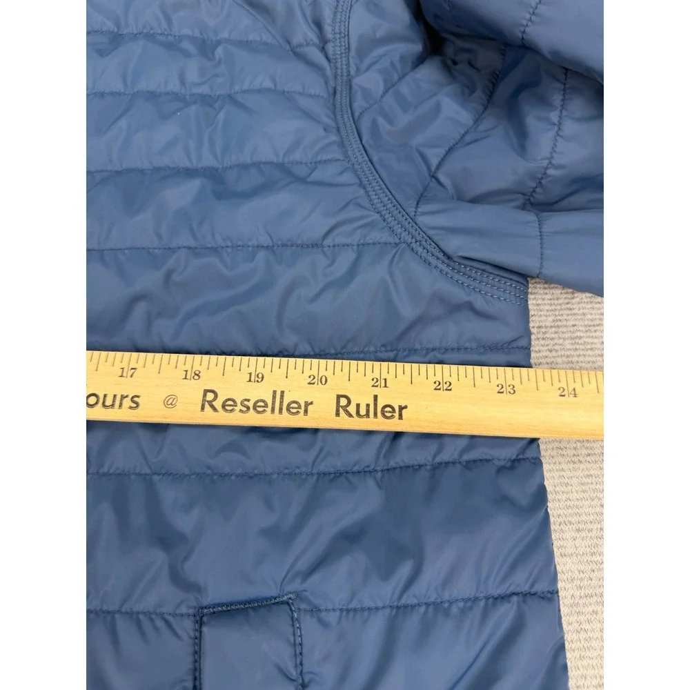 Carhartt Brookville Quilted Nylon Jacket Mens Large Blue Full Zip 102208 476